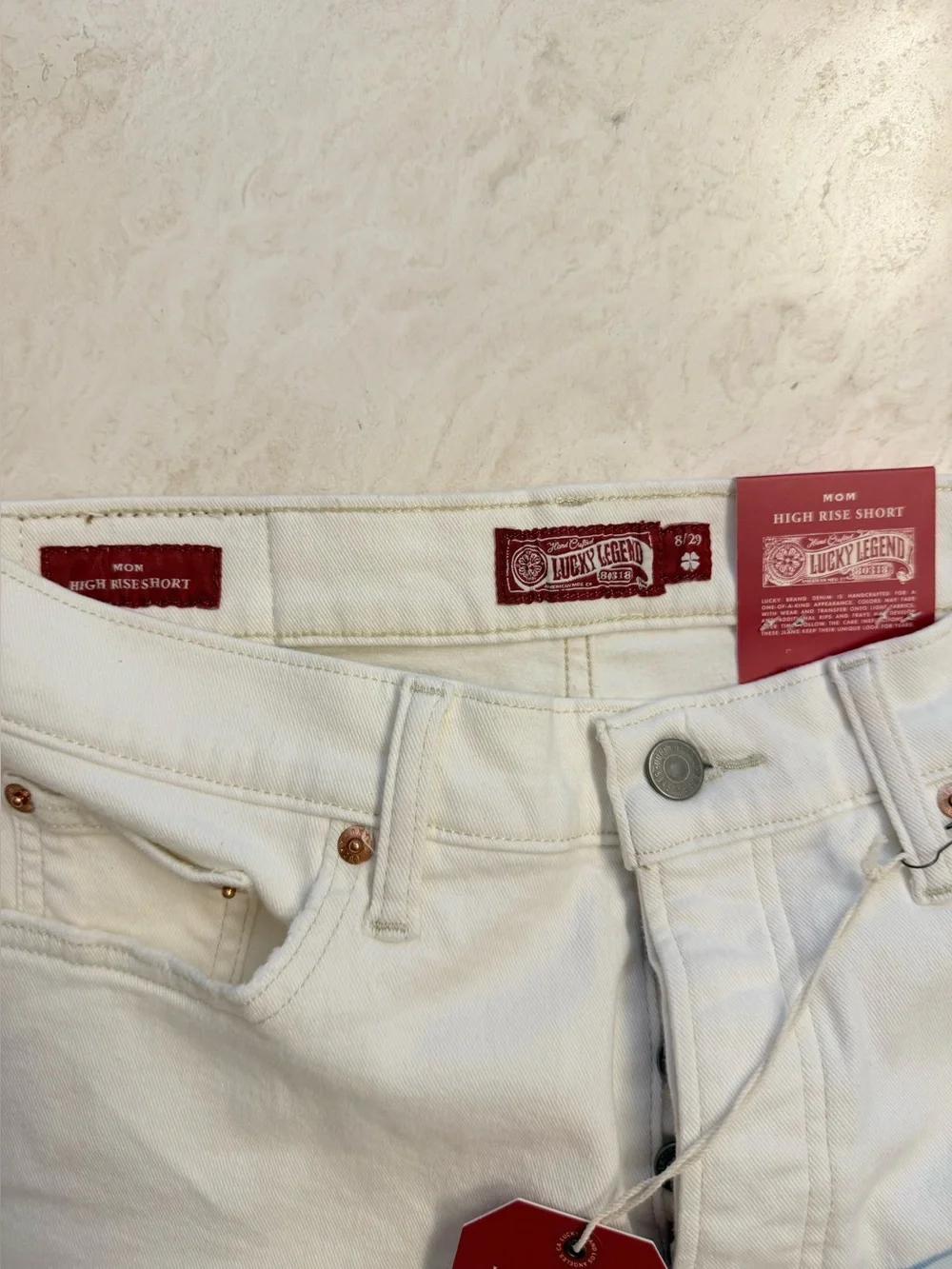 Lucky Brand Pink Floyd High Rise Mom Short